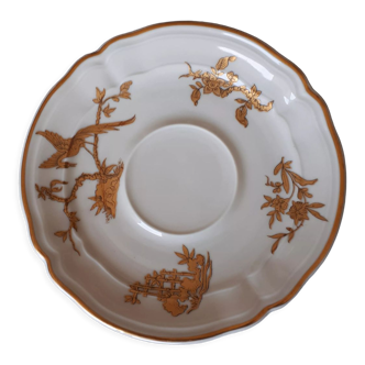 Sous tasse en porcelaine de limoges bernardaud hommage Elisabeth ll