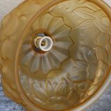 Art deco flower hanging lamp