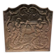 Cast iron fireplace plate