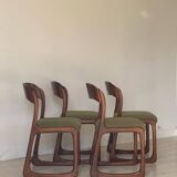 4 Baumann sleigh chairs