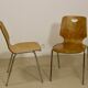 Pair of stackable chairs in Plywood plywood. Ref Leo.