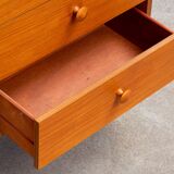 Scandinavian library in vintage teak 1960