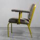 SET 3 HANDMADE CHAIRS METAL FABRIC 70S VINTAGE