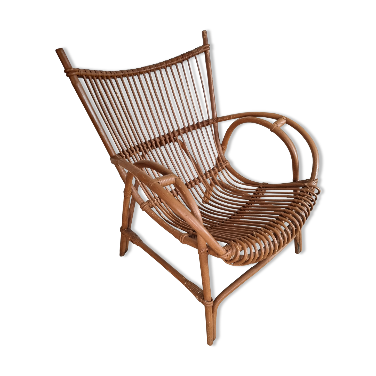 Rattan armchair
