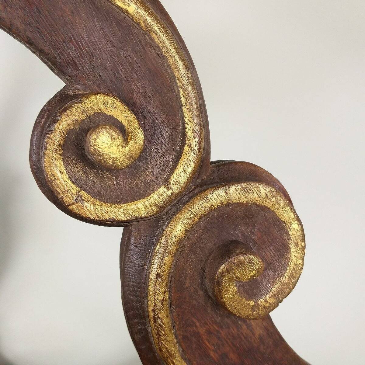 Antique German church console table, 19th century