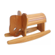 Elephant à bascule en bois vintage