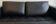 Ligne Roset black leather sofa