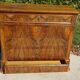 Commode en noyer et ronce de noyer style Louis Philippe