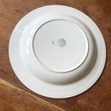 Plat creux rond ancien villeroy et boch mettlach décor floral 1584