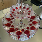 Old crystal cake display