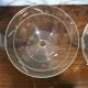5 champagne glasses engraved in crystal