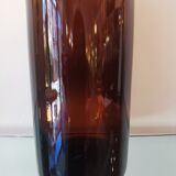 Vintage xxl bottle (46cm)in amber blown glass