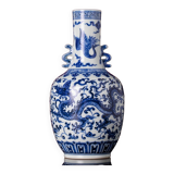 Ming Yongxuan – porcelaine bleue et blanche, motif Floral entrelacé, amphore, artisanat classique