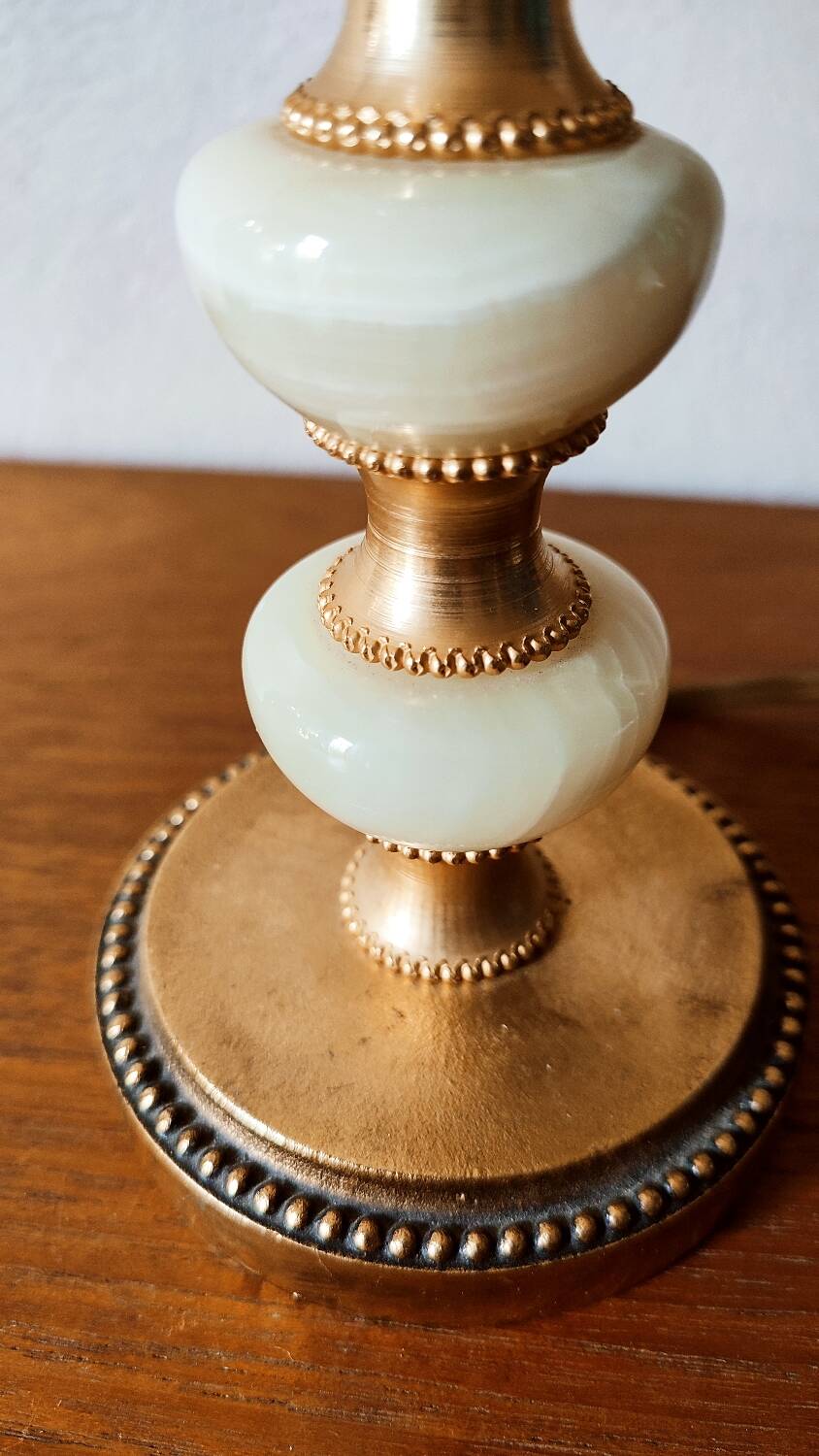 Retro green onyx lamp