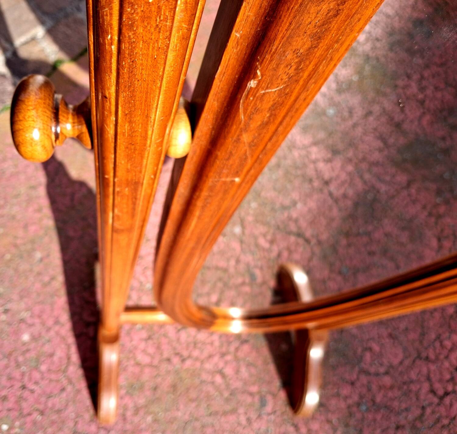 Adjustable full-length mirror for dressing room.