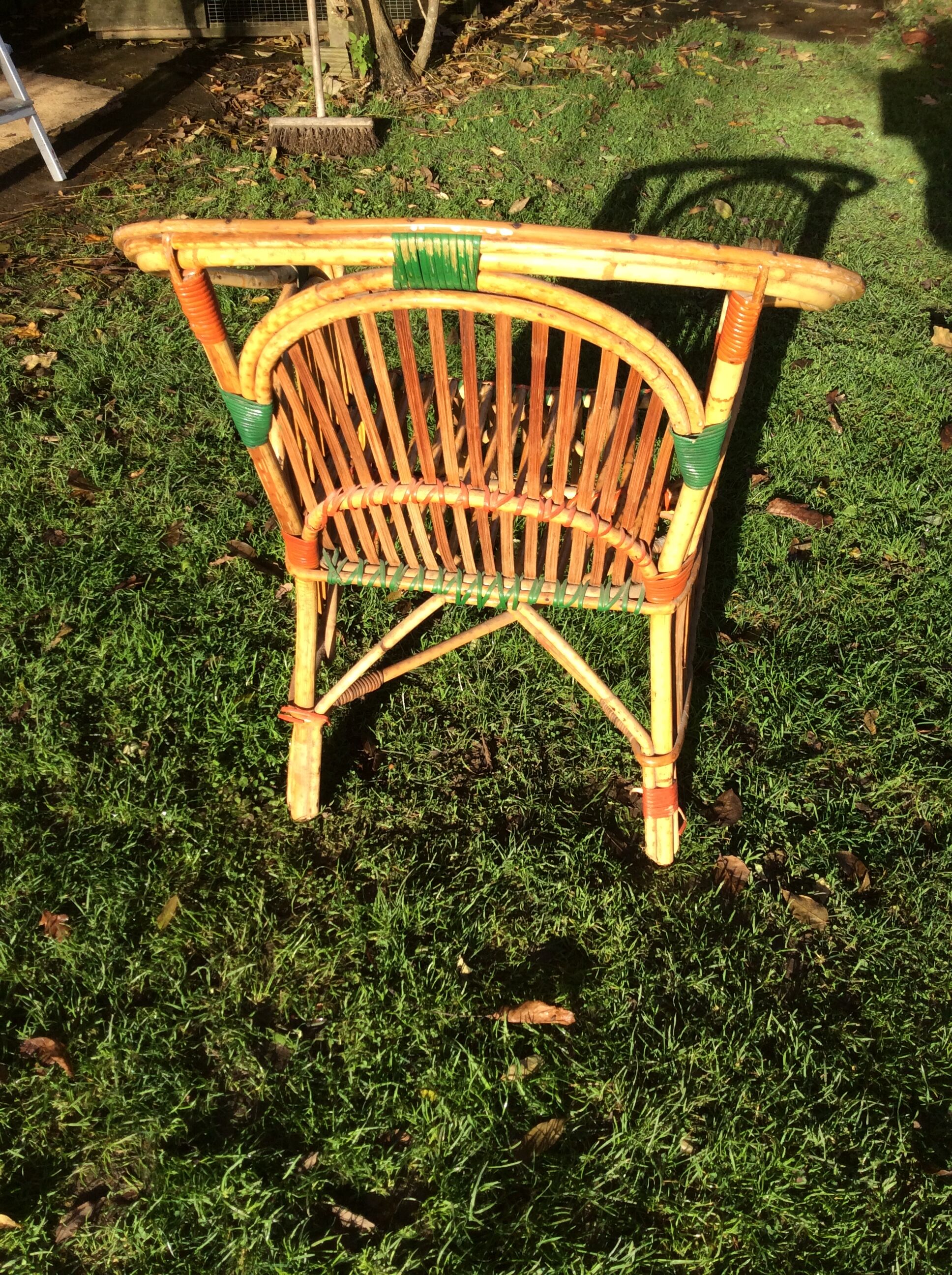 Fauteuil australian art déco rotin conservatoire