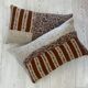 Set of 2 knitted wool cushions