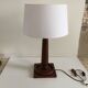 Art deco lamp rosewood carved