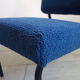 Pair of minimalist reupholstered seats from the 60s/70s