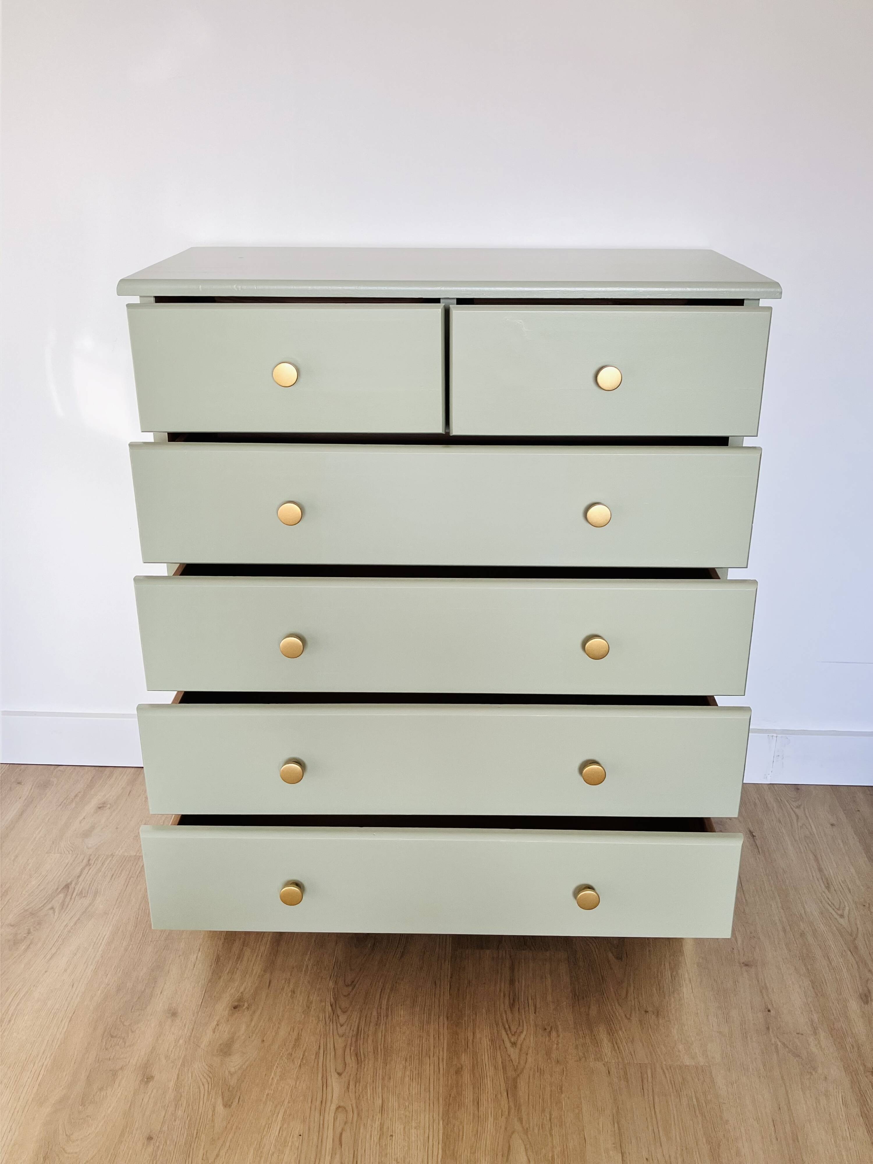 6-drawer chest in solid pine