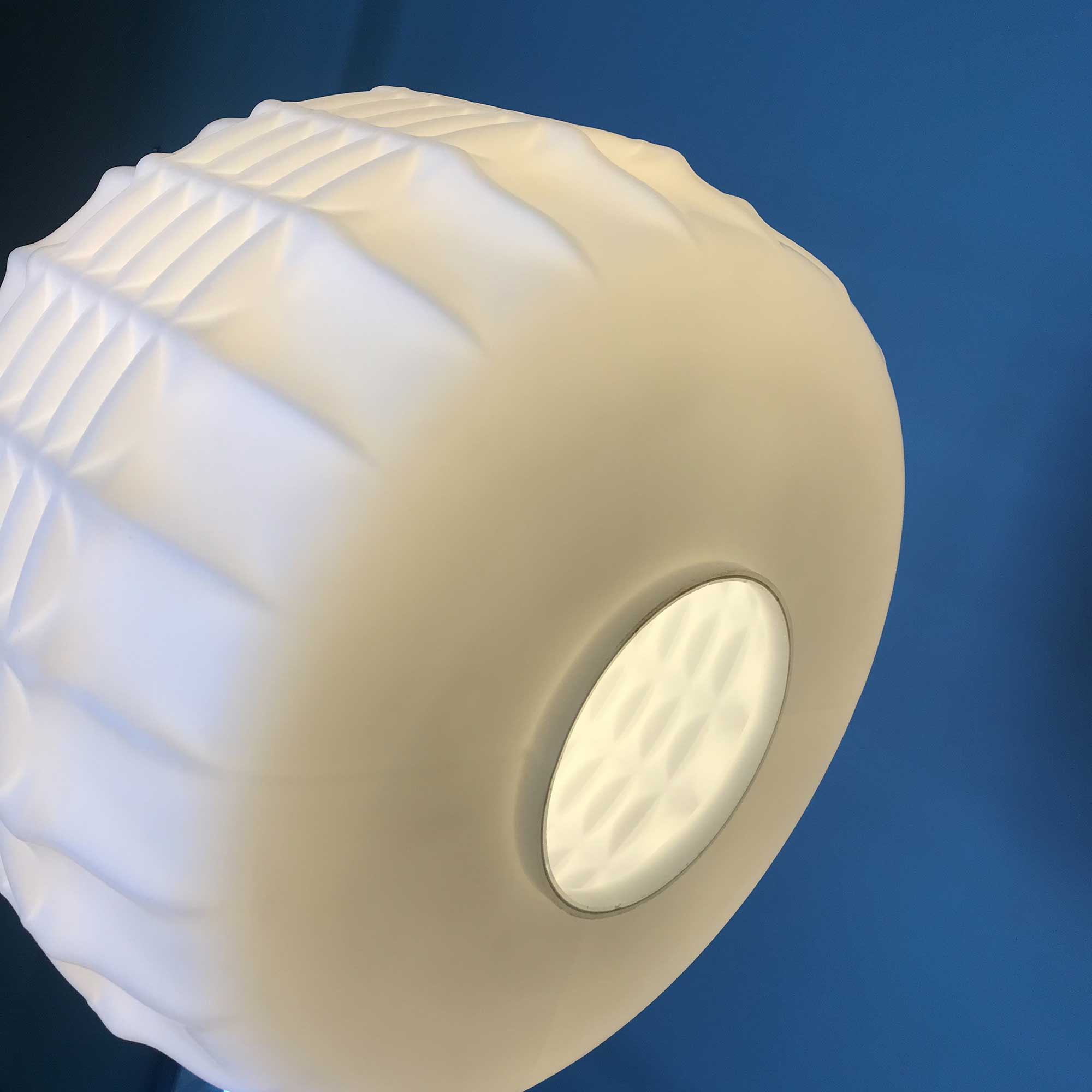 Hanging lamp opaline origami 1950