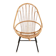 Fauteuil vintage en rotin et osier par Rohe Noordwolde