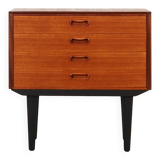 Teak chest of drawers, Danish design, 1960s, manufacture: Denmark