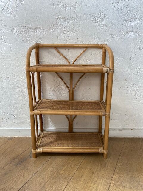 Rattan shelf