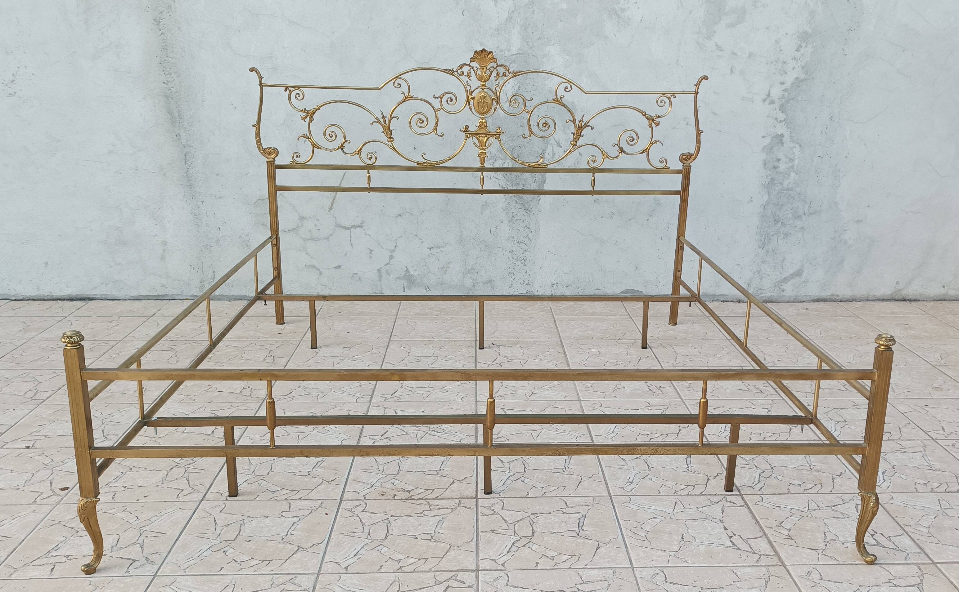 Louis XV brass bed