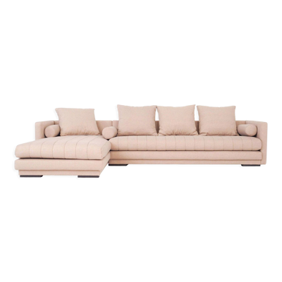 Canapé d'angle kopenhaga beige, design scandinave
