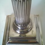 Silver metal lamp base