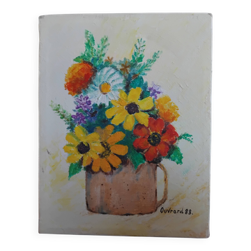 Tableau bouquet ouvrard 88