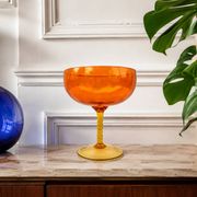Grande coupe en verre soufflé style murano