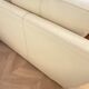 2 sofas 2 seats B&B Italia, cream leather and wood