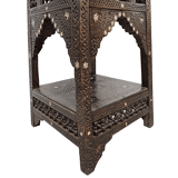 Antique Moroccan Mashrabiya Side Table, late 1800s