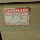 rabies furniture M D in oak 1970