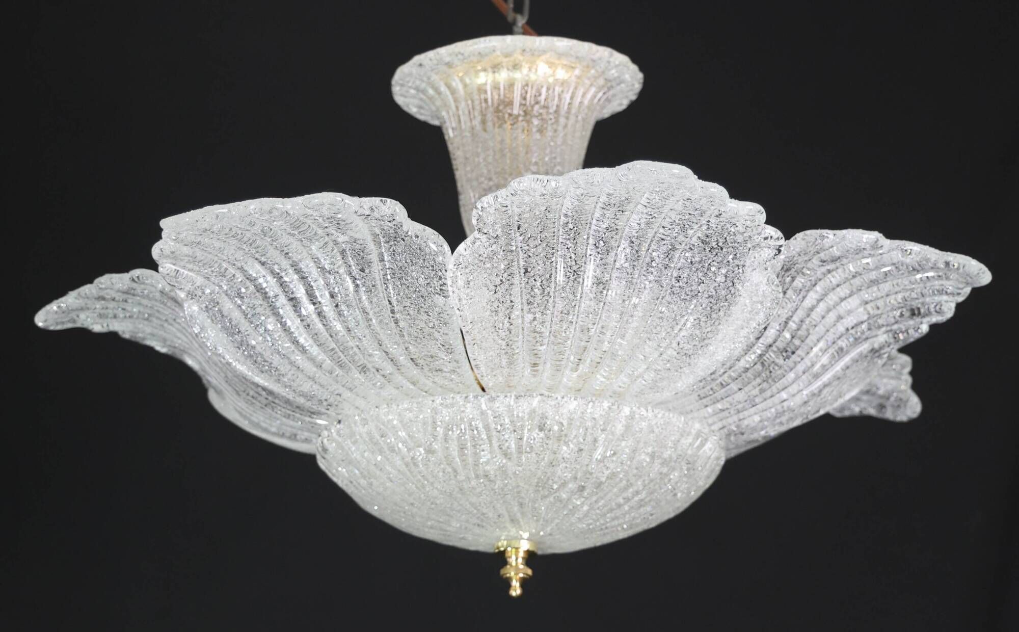 Honolulu, Midcentury Italian Murano Glass Pendant, 1970s