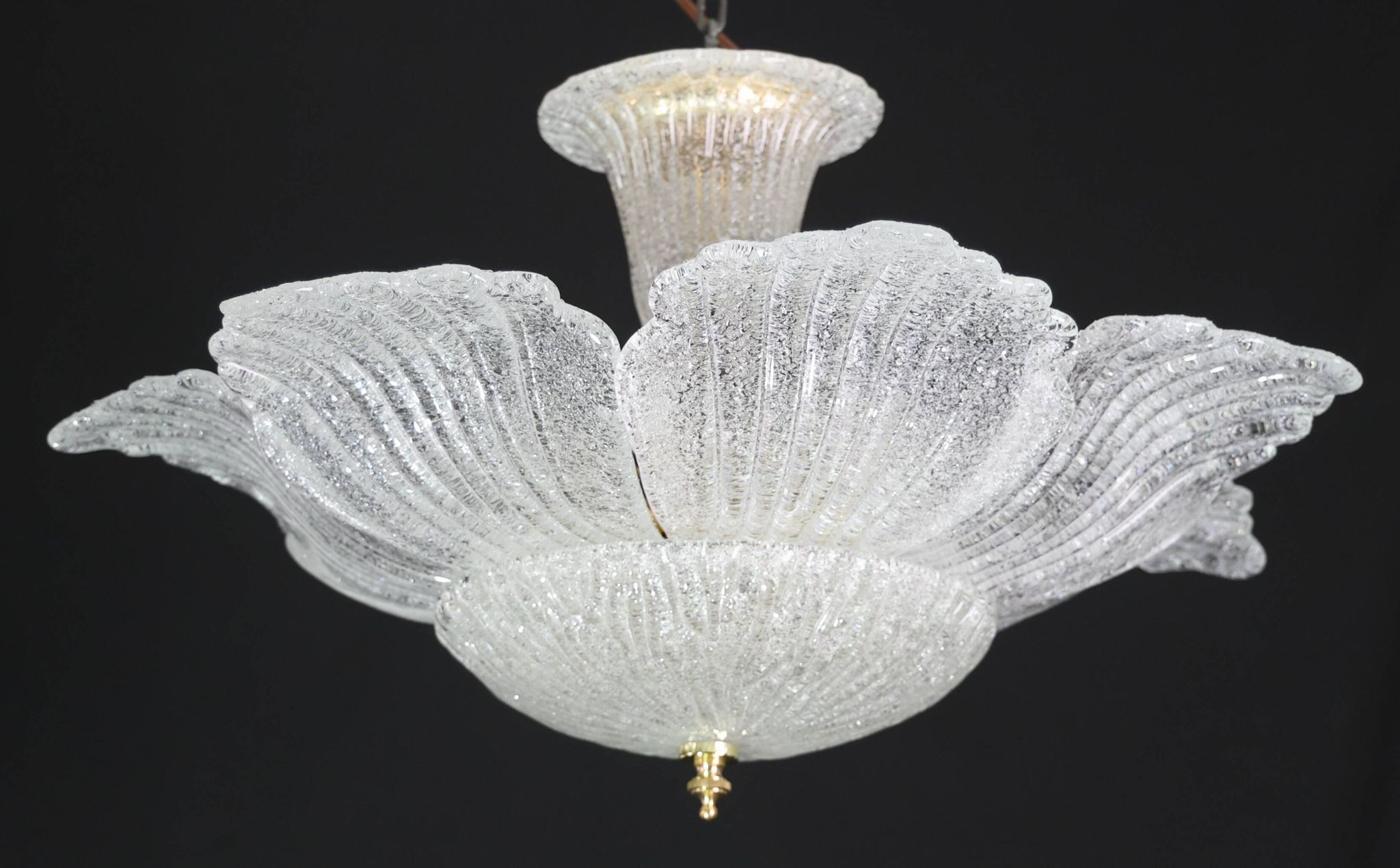 Honolulu, Midcentury Italian Murano Glass Pendant, 1970s