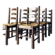 Set of 6 chairs in Brutalist style / Georges Robert