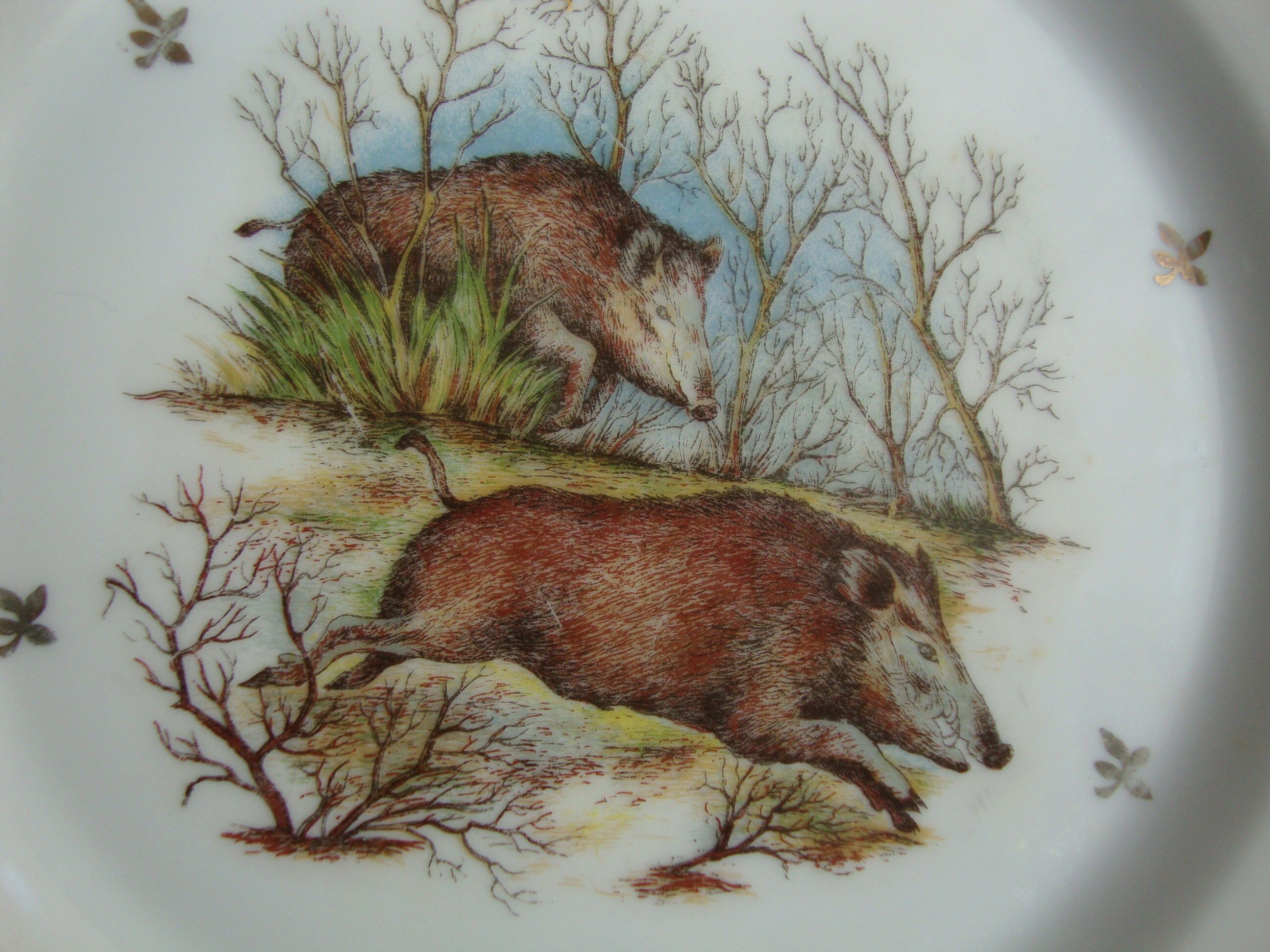 6 Limoges porcelain plates