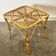 Vintage Italian bamboo square coffee table, 1960s.