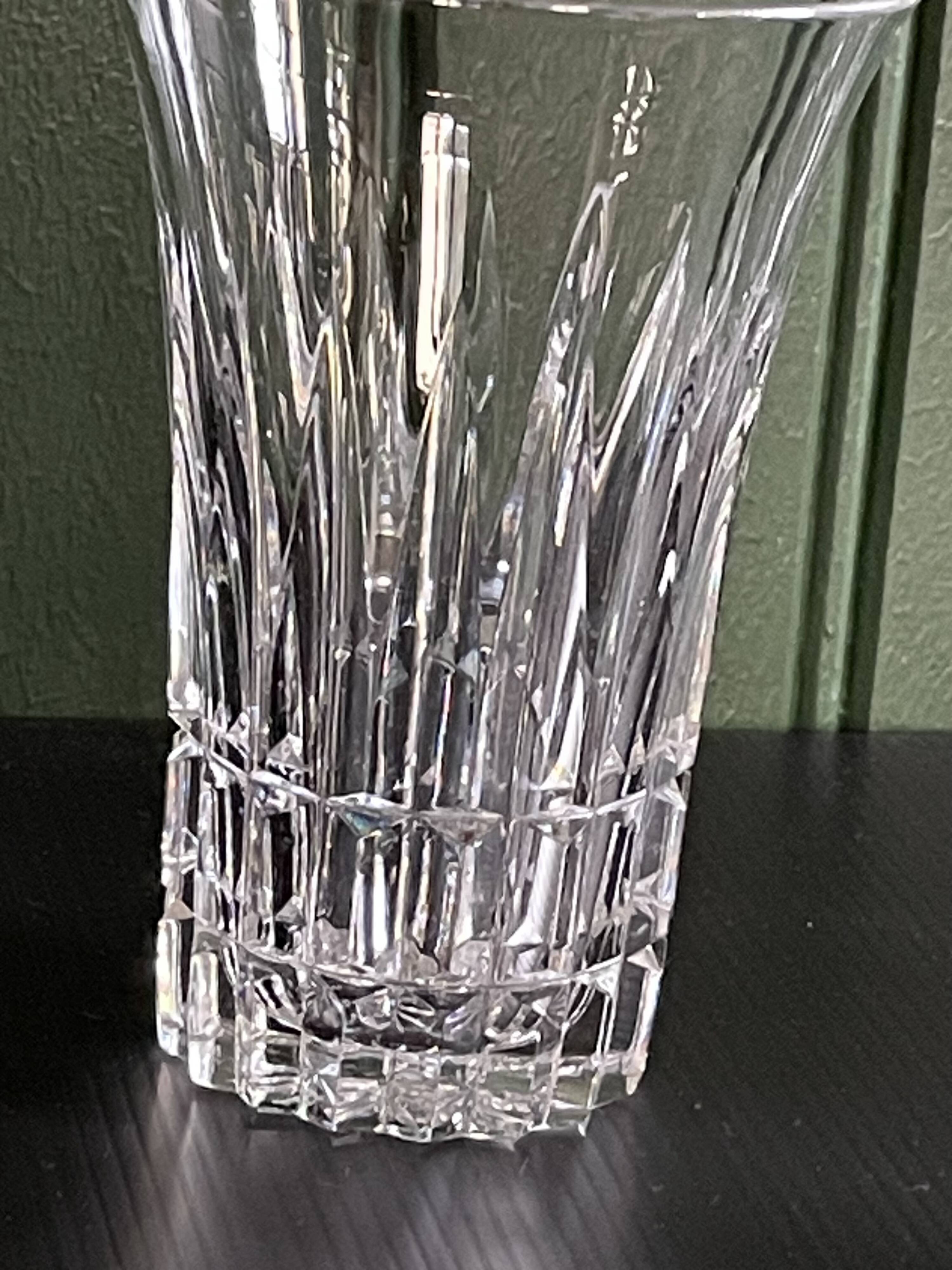 6 large crystal fruit juice glasses by Villeroy and Boch