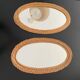 Braided rattan mirror