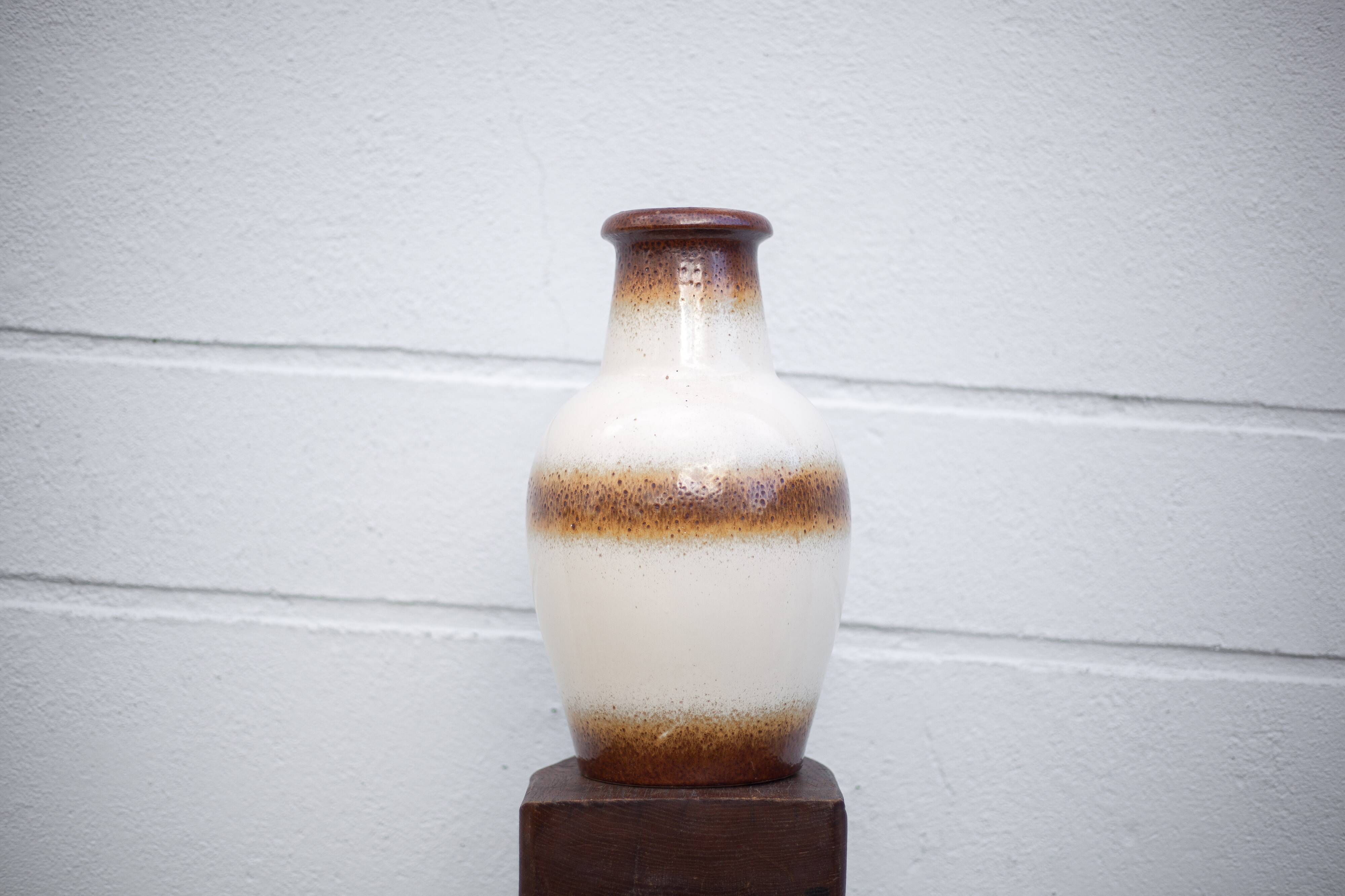 Large West Germany ceramic vase, scheurich Keramik vase, decorative vase, floor vase, 60's