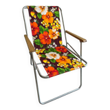 Vintage floral camping chair