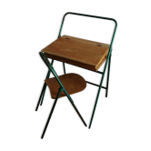 Foldable child desk 50s/60s and its chair