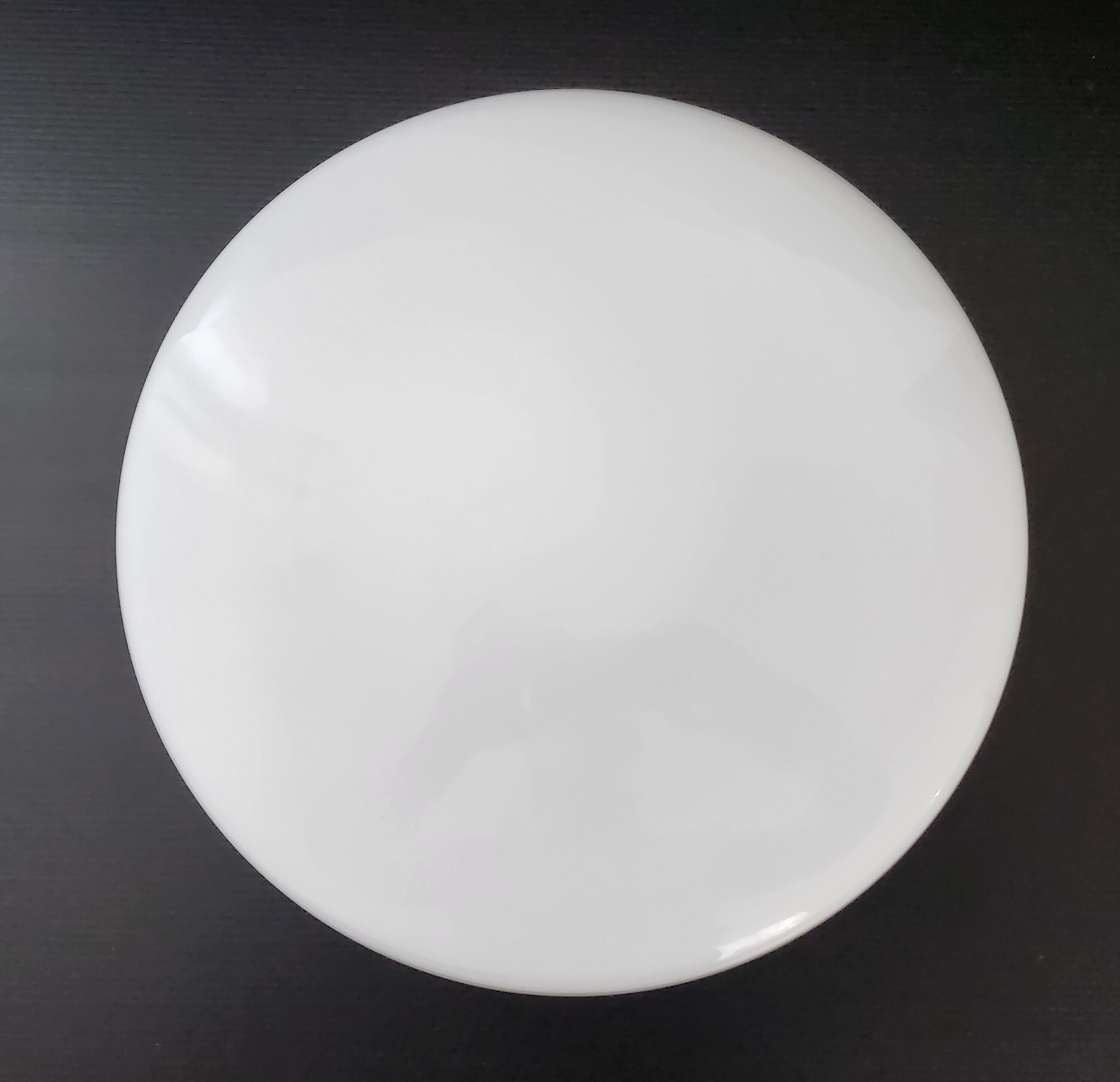 Vintage ceiling lamp 1970 space age glass & chrome