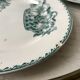 set of 4 flat plates Terre de Fer Saint-Amand model "Cartels" XIXth