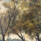 Bank of the Marne, oil on canvas signed Albert Mauguiere 1875-1968