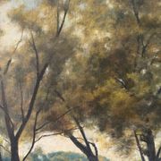 Bank of the Marne, oil on canvas signed Albert Mauguiere 1875-1968